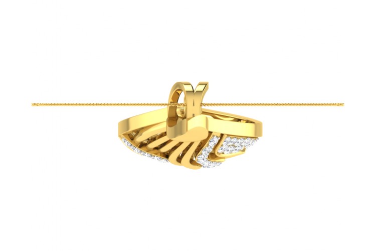 Ivanka diamond Pendant in Gold